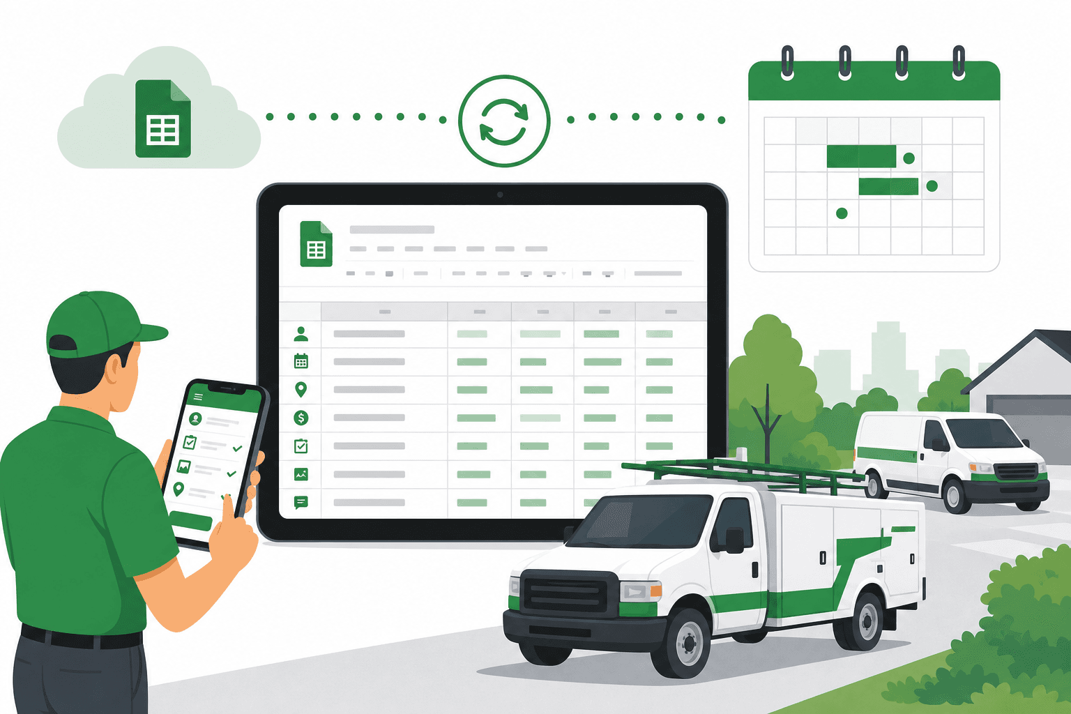 Illustration: Engineering workflow automation project built in Google Workspace