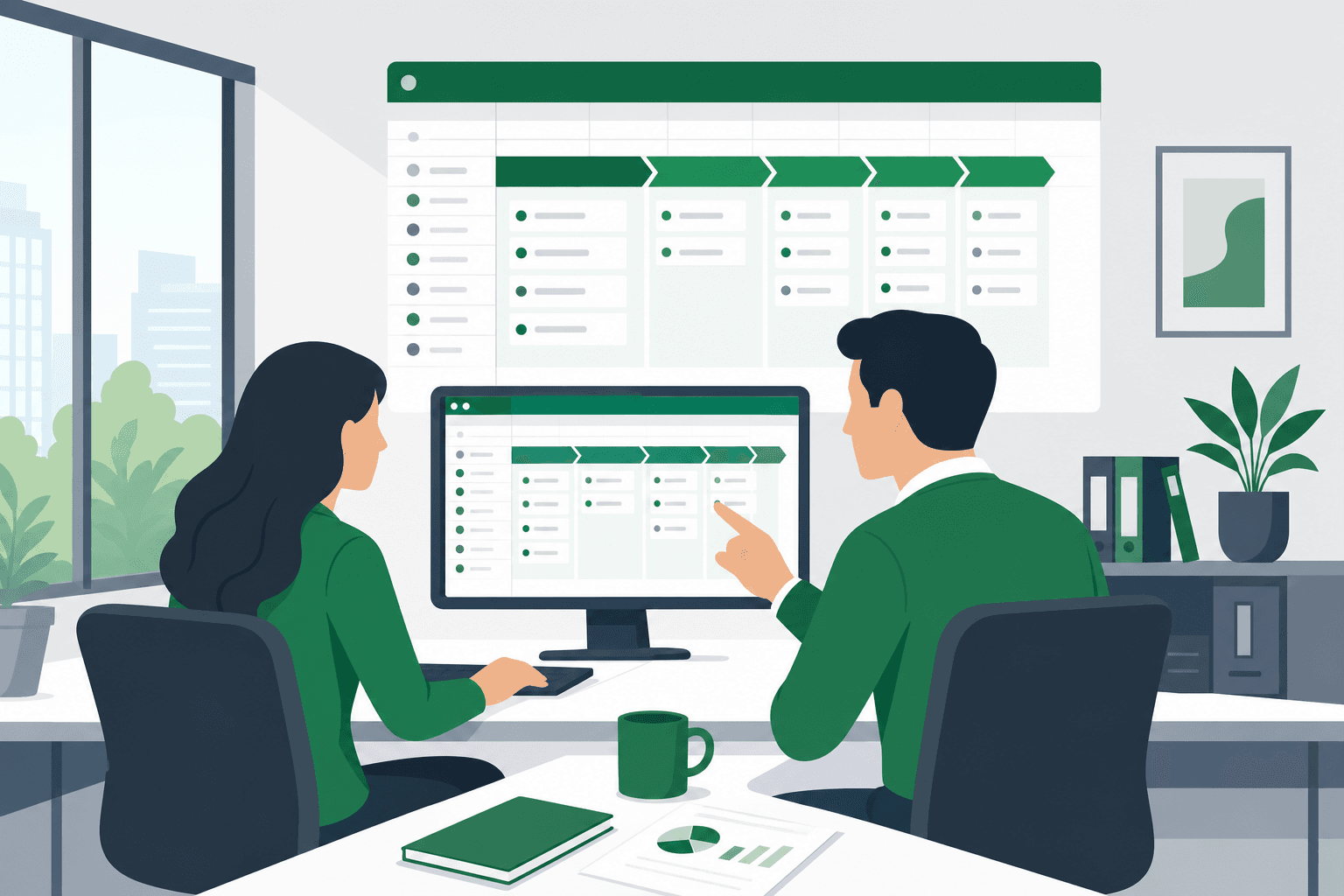 Illustration: Pharmaceutical workflow automation project built in Google Workspace